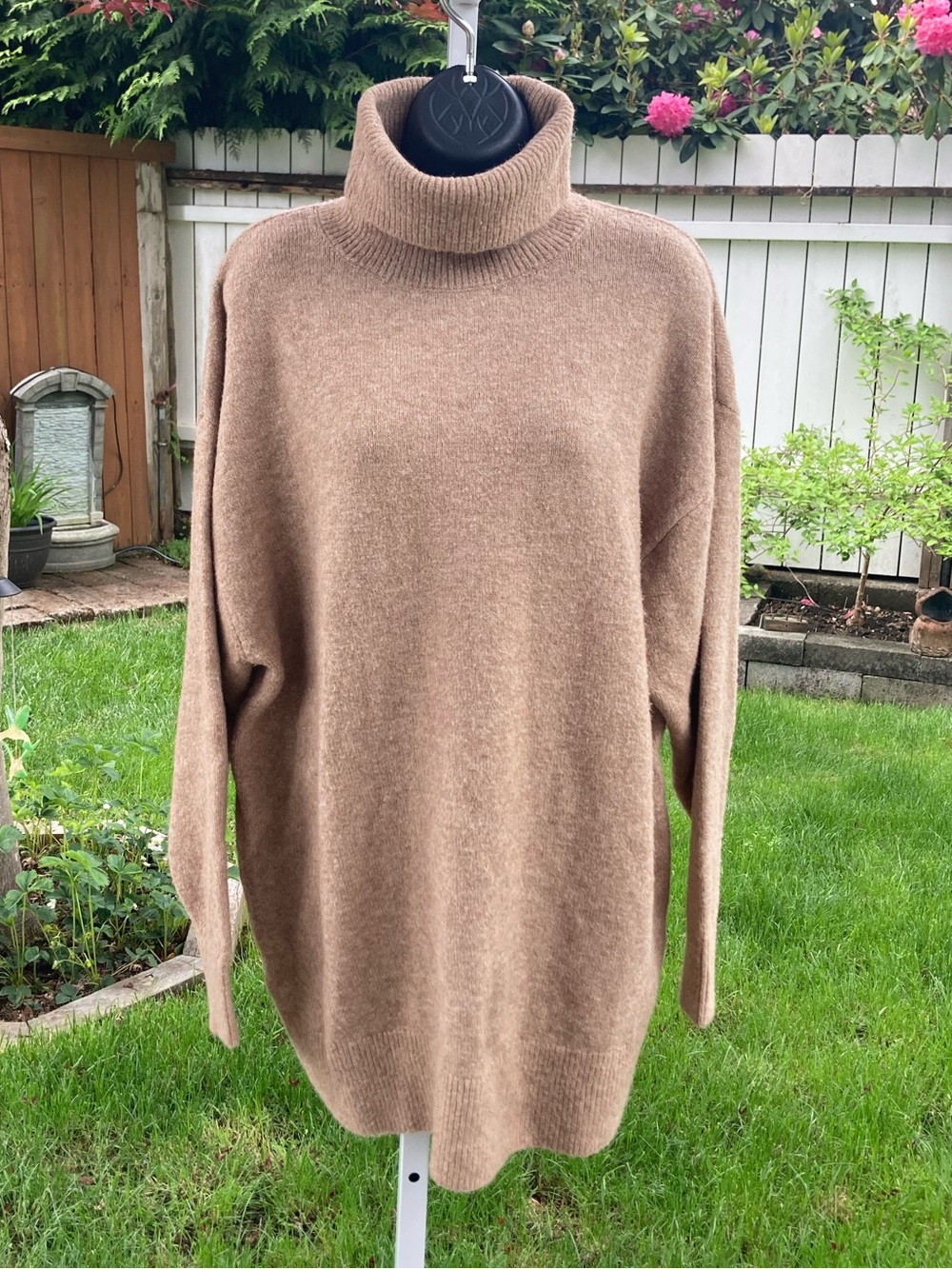 H&M long turtleneck sweater dress